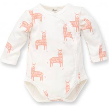 PINOKIO dětské zavinovací body Happy Llama bílá