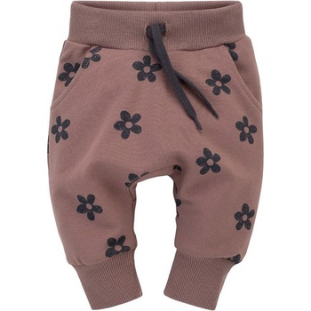 PINOKIO Tepláčky baggy Happiness HNĚDÁ