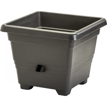 Plastia Bergamot Samozavlažovací květináč 30x30 cm antracit