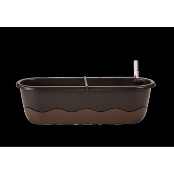 Plastia Mareta 60 Truhlík samozavlažovací 60 x 20 x 18 cm hnědá / tmavě hnědý