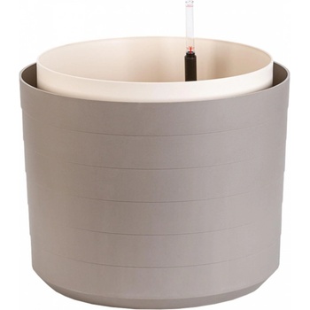 Plastia Samozavlažovací velkoobjemový květináč Berberis 55 taupe + slonová kost