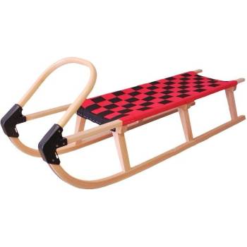 Plastkon Dřevěné sáně 05-A2042 125 cm červená