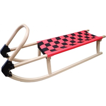 Plastkon sáně dřevěné 05-A2041 červená 110 cm