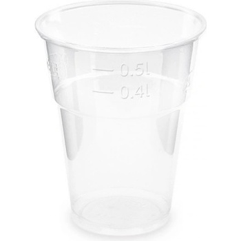Plastový kelímek Bio průhledný 0,5l 43005
