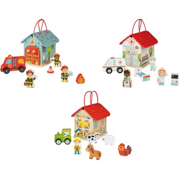 Playtive Dřevěný domeček s figurkami