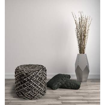 Pletený puf Pouf Royal 888 coffee Varianta: Pletený puf Pouf Royal 888 coffee