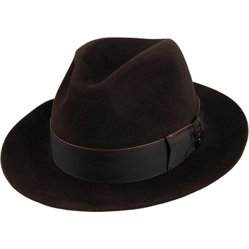 Plstěný klobouk Tonak Fedora Bocelli 12926/19 tmavě hnědý Q 6062
