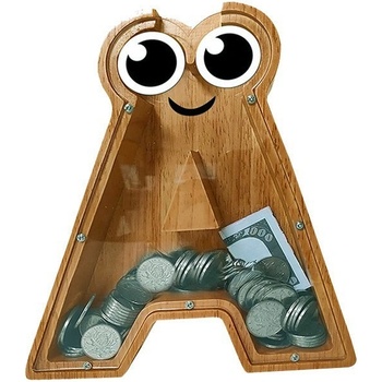 Pokladnička drevená Písmenko A