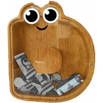 Pokladnička drevená Písmenko D