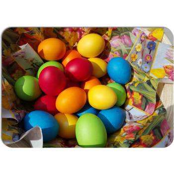 PokojovaDekorace.cz Velikonoční prostírání 026 Barevná vajíčka 43x30cm