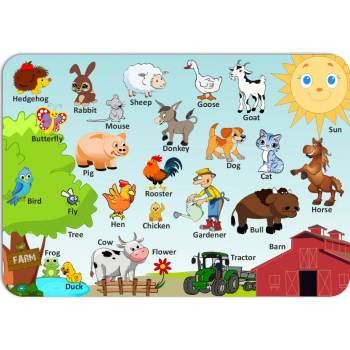 PokojovaDekorace.cz prostírání-070 Angličtina-Farma 43x30cm