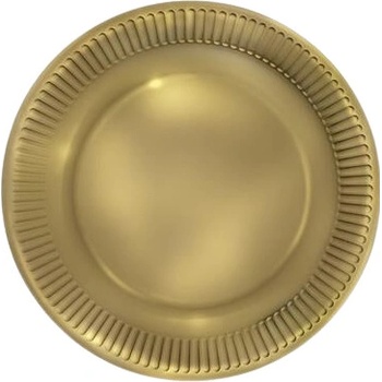 POL-MAK Papírové talíře malé zlaté 18 cm TM01_OG_005400