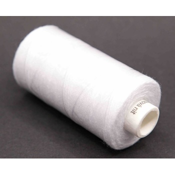 Polyesterové riflové nitě v návinu 200 m - bílá