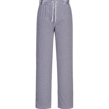 Portwest Kalhoty Bromley Chefs C079 do pasu se šňůrkou POR-C079CHR Modrá kostka Standartní