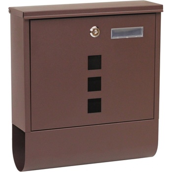 Poštovní ocelová schránka s okénky a tubusem BK.210.HM