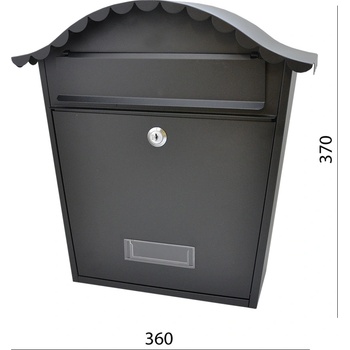 Poštovní schránka H 370 x L 360 mm x W 130 mm
