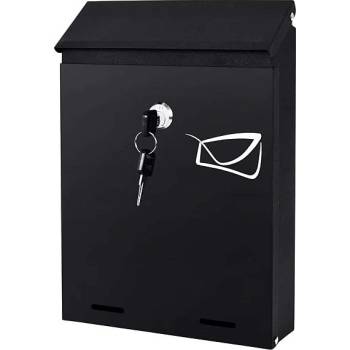 Poštovní schránka Heron kovová antracit 26x18,5x5,5 cm