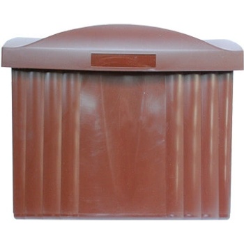 poštovní schránka Vrbno ležatá hnědá