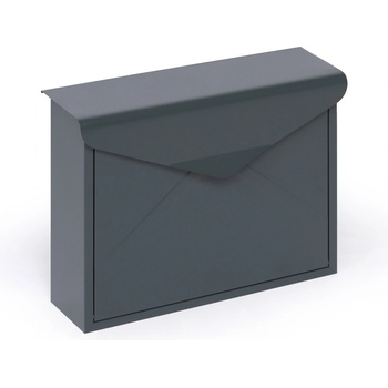 Poštovní schránka, zvýšená odolnost proti dešti, 290 x 360 x 100 mm, antracit