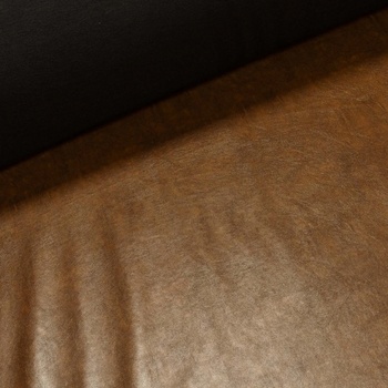 Potahová látka, čalounická KOŽENKA ZEUS Z_BR_KOC_1.0, s filcovým podkladem, hnědá melírovaná, š.145cm, 490g/m2 (látka v metráži)
