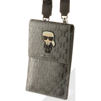 Pouzdro Karl Lagerfeld Monogram Ikonik Patch Wallet KLWBSAMIPG