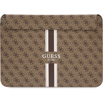 Pouzdro na notebook - Guess, 13-14 4G Printed Stripes Brown GUCS14P4RPSW