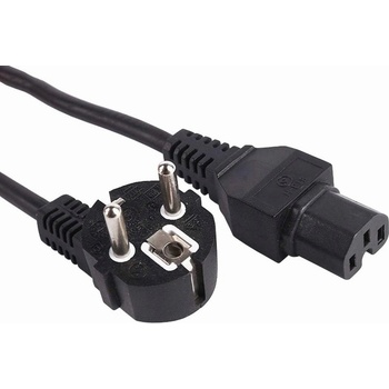 PREMIUMCORD Kabel síťový 230V k počítači 2m IEC 320 C15 konektor s drážkou (kpsps2