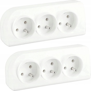 Premiumcord prodlužovací kabel pp3k-03 3m 3 zásuvky vypínač bílý