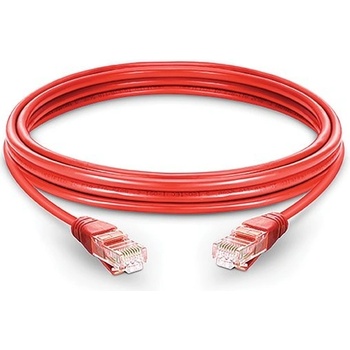 PremiumCord sp6utp030R Patch UTP RJ45-RJ45 CAT6, 3m, červený
