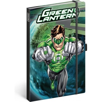 Presco Notes Green Lantern linkovaný 13 x 21 cm