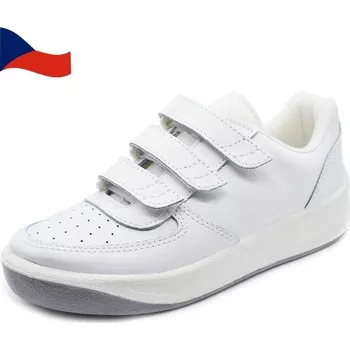 Prestige botasky na suchý zip M86810 bílé