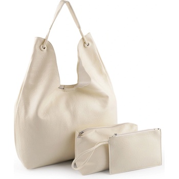 Prima-obchod Velká kabelka 3v1 45x28 cm 1 krémová světlá