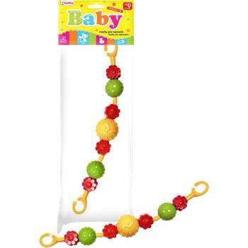 Profibaby Řetěz/zábrana koule/kytičky plast 41cm