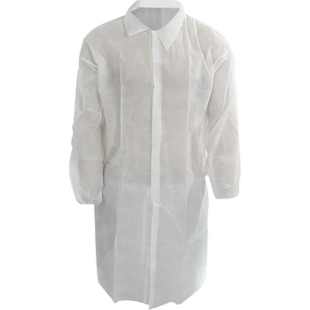 PROFOD PD-VELCRO-W Jednorázový plášť na suchý zip bílá