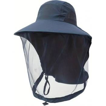 Pronett XJ5374 Rybářský klobouk s moskytiérou tmavě modrá