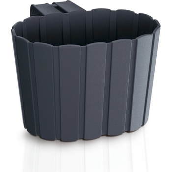 Prosperplast BOARDEE HOOK Květináč závěsný 19,4 cm antracit