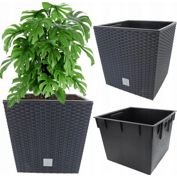 Prosperplast DRTS325L Květináč RATO LOW 32,5 cm antracit