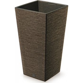 Prosperplast Květináč FURU SQUARE ECO WOOD 39,5cm kávový