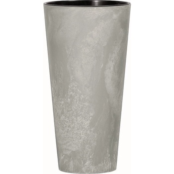 Prosperplast Květináč s vkladem TUBUS SLIM BETON EFFECT šedý 15 cm