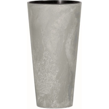 Prosperplast Květináč s vkladem TUBUS SLIM BETON EFFECT šedý 25 cm
