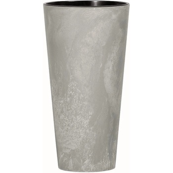 Prosperplast Květináč s vkladem TUBUS SLIM BETON EFFECT šedý 40 cm