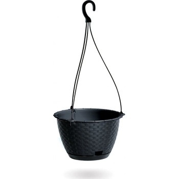 Prosperplast Květináč závěsný RATOLLA ROUND W antracit 21,5 cm