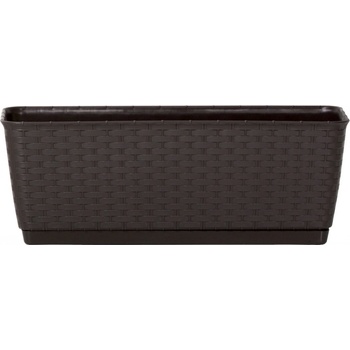 Prosperplast Ratolla truhlík s miskou 30 cm čokoláda