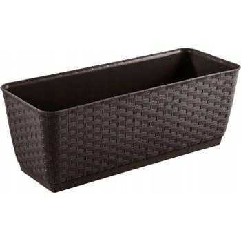 Prosperplast Ratolla truhlík s miskou 40 cm čokoláda