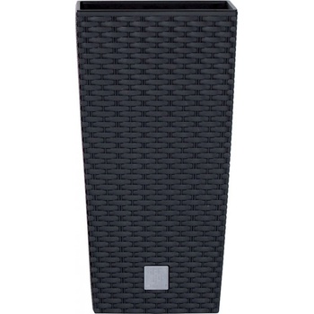 Prosperplast Samozavlažovací květináč Rato square 26,5 x 26,5 x 50 cm antracit