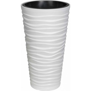 Prosperplast Sand Slim Květináč 30 cm Bílý