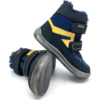 Protetika Rodrigo zimní barefoot dětská obuv Navy