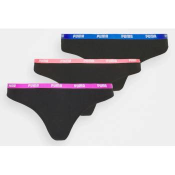 Puma Dámské kalhotky String 3P Pink Orchid Blue M