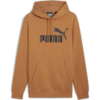 Puma ESS BIG logo Hoodie FL S 58668719 Hnědý