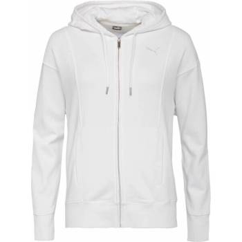 Puma HER FULL-ZIP HOODIE dámská mikina bílá